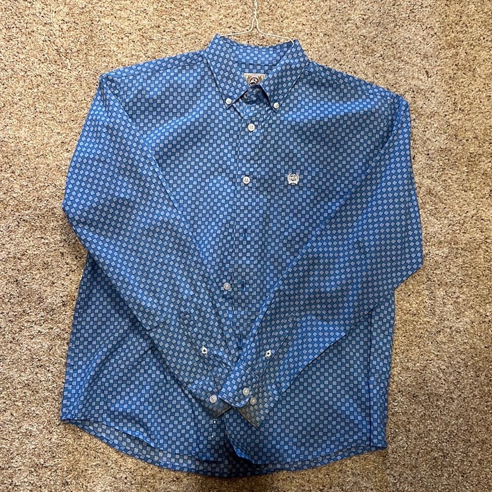 Boys cinch button shirt